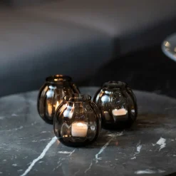 Lys>HADELAND GLASSVERK Ella Lyslykt 90mm Kakao