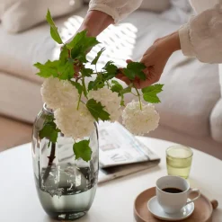 Dekor|Vaser>HADELAND GLASSVERK Ella Vase 29cm Røkgrå