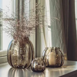 Dekor|Vaser>HADELAND GLASSVERK Ella Vase Kakao 22cm