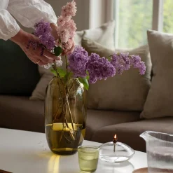 Dekor|Vaser>HADELAND GLASSVERK Ella Vase 29cm Oliven