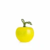 Dekor>HADELAND GLASSVERK Glassfrukt Glasseple Gul 11cm