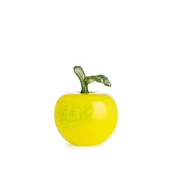 Dekor>HADELAND GLASSVERK Glassfrukt Glasseple Gul 11cm
