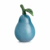 Dekor>HADELAND GLASSVERK Glassfrukt Glasspære Blå 19cm