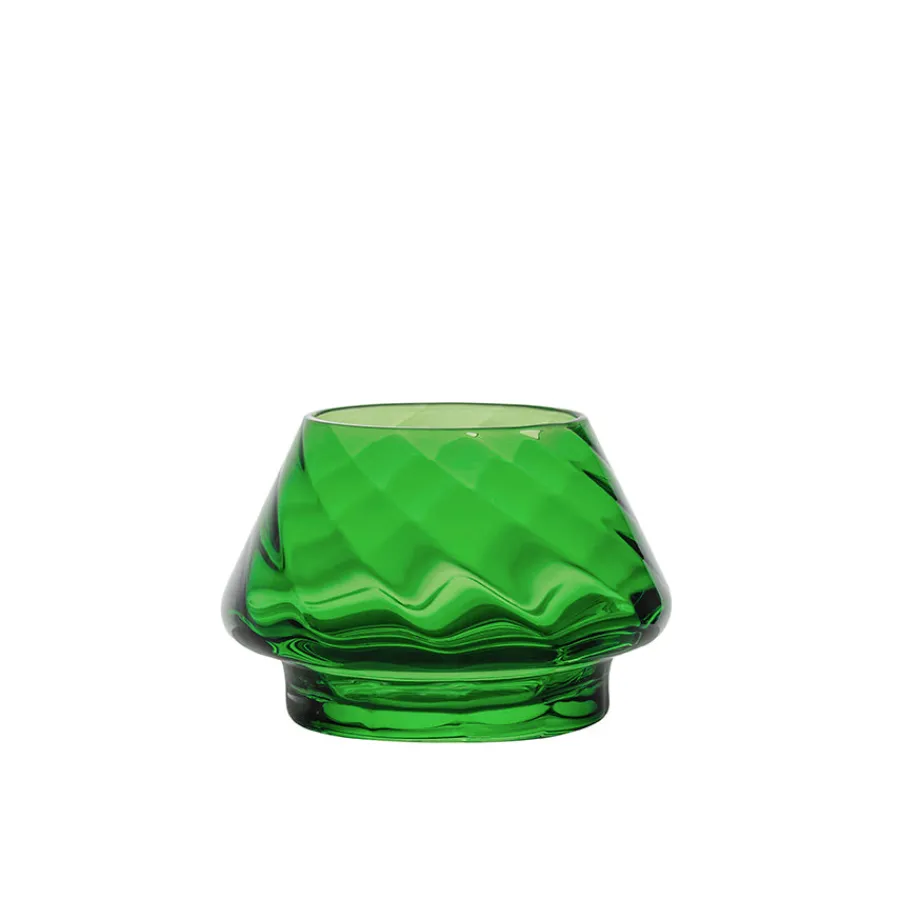 Lys>HADELAND GLASSVERK Gran Lyslykt Grønn Optikk 2pk