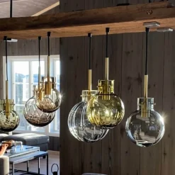 Anbefalte Kombinasjoner|Taklamper>HADELAND GLASSVERK Krystalkule Taklampe