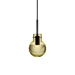 Taklamper|Lamper Fra Hadeland Glassverk>HADELAND GLASSVERK Krystallkule Taklampe Skjær Oliven