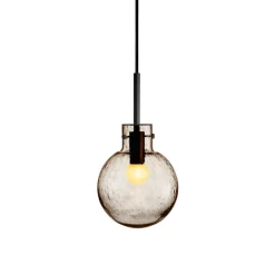 Taklamper|Lamper Fra Hadeland Glassverk>HADELAND GLASSVERK Krystallkule Taklampe Soda Kakao