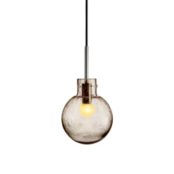 Taklamper|Lamper Fra Hadeland Glassverk>HADELAND GLASSVERK Krystallkule Taklampe Soda Kakao