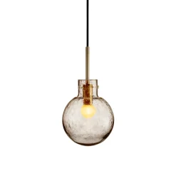 Taklamper|Lamper Fra Hadeland Glassverk>HADELAND GLASSVERK Krystallkule Taklampe Soda Kakao