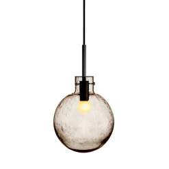 Taklamper|Lamper Fra Hadeland Glassverk>HADELAND GLASSVERK Krystallkule Taklampe Soda Kakao