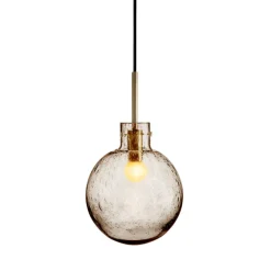 Taklamper|Lamper Fra Hadeland Glassverk>HADELAND GLASSVERK Krystallkule Taklampe Soda Kakao