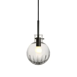 Taklamper|Lamper Fra Hadeland Glassverk>HADELAND GLASSVERK Krystallkule Taklampe Stor Stjerne Klar