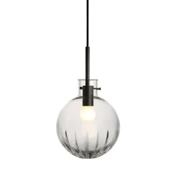 Taklamper|Lamper Fra Hadeland Glassverk>HADELAND GLASSVERK Krystallkule Taklampe Stor Stjerne Klar