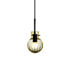 Taklamper|Lamper Fra Hadeland Glassverk>HADELAND GLASSVERK Krystallkule Taklampe Stor Stjerne Oliven
