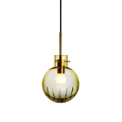 Taklamper|Lamper Fra Hadeland Glassverk>HADELAND GLASSVERK Krystallkule Taklampe Stor Stjerne Oliven