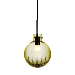 Taklamper|Lamper Fra Hadeland Glassverk>HADELAND GLASSVERK Krystallkule Taklampe Stor Stjerne Oliven