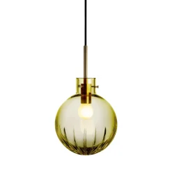 Taklamper|Lamper Fra Hadeland Glassverk>HADELAND GLASSVERK Krystallkule Taklampe Stor Stjerne Oliven