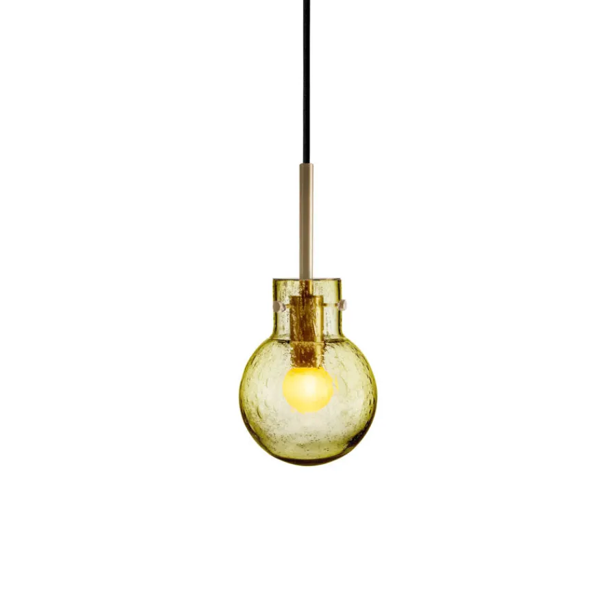 Lamper Fra Hadeland Glassverk|Taklamper>HADELAND GLASSVERK Krystallkule Taklampe Soda Oliven