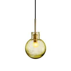 Lamper Fra Hadeland Glassverk|Taklamper>HADELAND GLASSVERK Krystallkule Taklampe Soda Oliven
