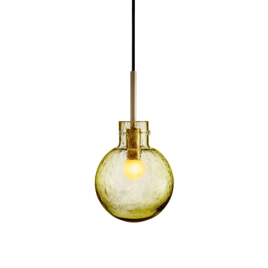 Lamper Fra Hadeland Glassverk|Taklamper>HADELAND GLASSVERK Krystallkule Taklampe Soda Oliven