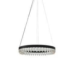 Taklamper|Lamper Fra Hadeland Glassverk>HADELAND GLASSVERK Krystallkongle Rund Taklampe 44 Kongler 80 cm