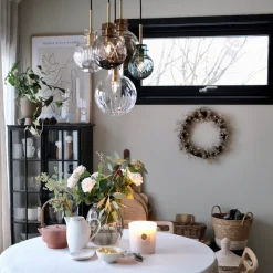 Anbefalte Kombinasjoner|Taklamper>HADELAND GLASSVERK Krystallkule Taklampe