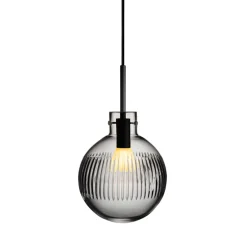 Taklamper|Lamper Fra Hadeland Glassverk>HADELAND GLASSVERK Krystallkule Taklampe Skjær Røkgrå