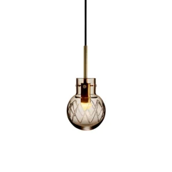 Taklamper|Lamper Fra Hadeland Glassverk>HADELAND GLASSVERK Krystallkule Taklampe
