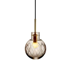 Taklamper|Lamper Fra Hadeland Glassverk>HADELAND GLASSVERK Krystallkule Taklampe