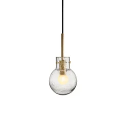 Taklamper|Lamper Fra Hadeland Glassverk>HADELAND GLASSVERK Krystallkule Taklampe Soda Klar
