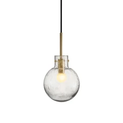 Taklamper|Lamper Fra Hadeland Glassverk>HADELAND GLASSVERK Krystallkule Taklampe Soda Klar