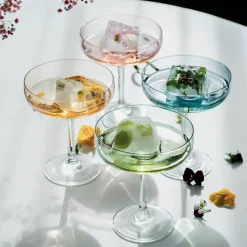 Champagne>HADELAND GLASSVERK Odyssé Cavaskål 25cl 2pk Grønn