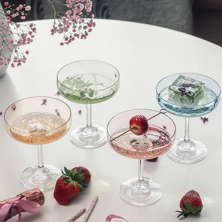 Champagne>HADELAND GLASSVERK Odyssé Cavaskål Rosa 25cl 2pk