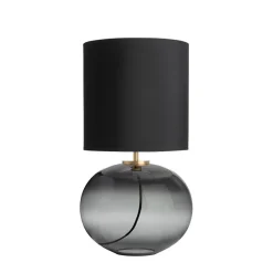 Bordlamper|Lamper Fra Hadeland Glassverk>HADELAND GLASSVERK Senja Bordlampe Røkgrå