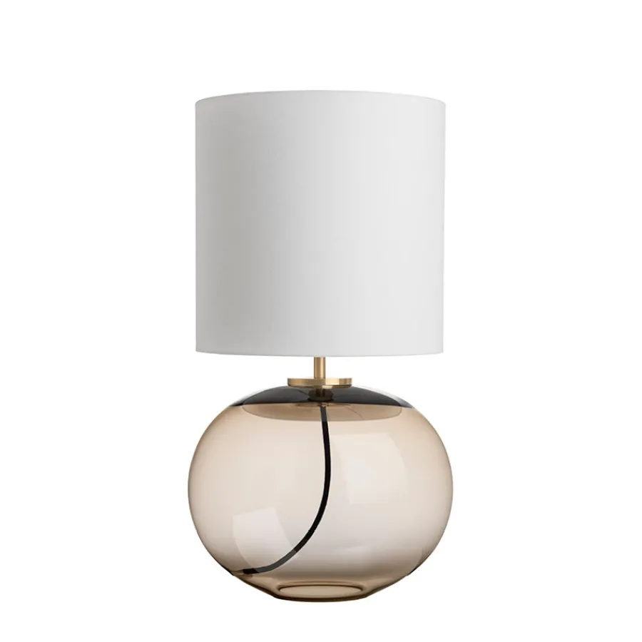 Bordlamper|Lamper Fra Hadeland Glassverk>HADELAND GLASSVERK Senja Bordlampe Kakao