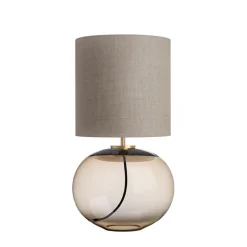 Bordlamper|Lamper Fra Hadeland Glassverk>HADELAND GLASSVERK Senja Bordlampe Kakao
