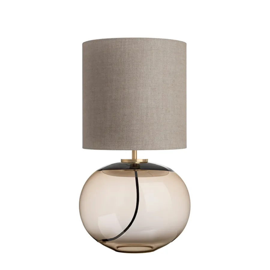 Bordlamper|Lamper Fra Hadeland Glassverk>HADELAND GLASSVERK Senja Bordlampe Kakao