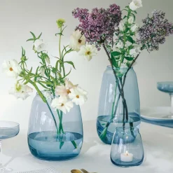 Dekor|Vaser>HADELAND GLASSVERK Siccori Vase 20cm Himmelblå