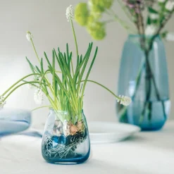 Dekor|Vaser>HADELAND GLASSVERK Siccori Vase 11cm Himmelblå