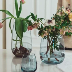 Dekor|Vaser>HADELAND GLASSVERK Siccori Vase 11cm Himmelblå