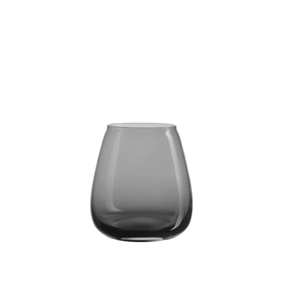 Dekor|Vaser>HADELAND GLASSVERK Siccori Vase 11cm Røkgrå