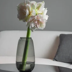 Dekor|Vaser>HADELAND GLASSVERK Siccori Vase 26cm Røkgrå