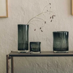 Dekor|Lys>HADELAND GLASSVERK Sine Telysholder 12,5x10,5cm Røkgrå