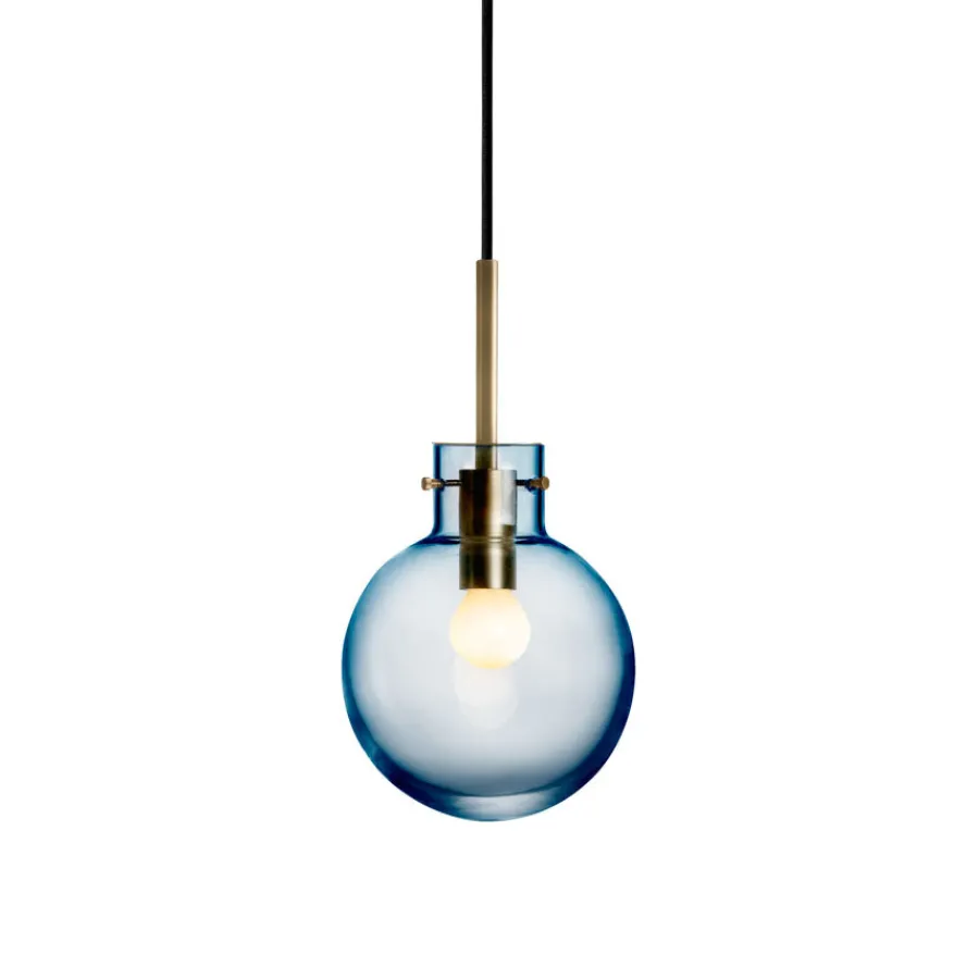 Taklamper|Lamper Fra Hadeland Glassverk>HADELAND GLASSVERK Stålblå Taklampe