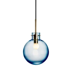Taklamper|Lamper Fra Hadeland Glassverk>HADELAND GLASSVERK Stålblå Taklampe