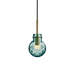 Taklamper|Lamper Fra Hadeland Glassverk>HADELAND GLASSVERK Taklampe Finn Blågrønn