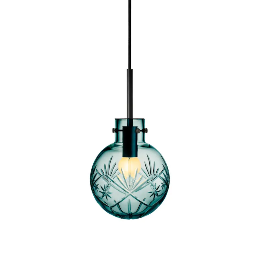 Taklamper|Lamper Fra Hadeland Glassverk>HADELAND GLASSVERK Taklampe Finn Blågrønn