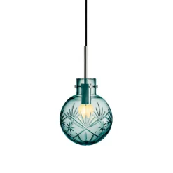 Taklamper|Lamper Fra Hadeland Glassverk>HADELAND GLASSVERK Taklampe Finn Blågrønn