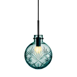 Taklamper|Lamper Fra Hadeland Glassverk>HADELAND GLASSVERK Taklampe Finn Blågrønn