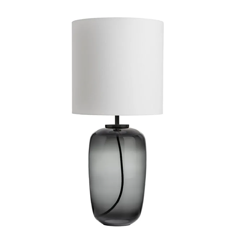 Bordlamper|Lamper Fra Hadeland Glassverk>HADELAND GLASSVERK Vega Bordlampe Røkgrå
